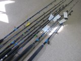 Over 100 New Local Hooker Rod Graphite and Epoxy-Glass Rods in various lengths, power, action, line and lure sizes