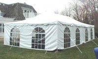 Tents from 10x10 to 30x60
