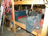 Large inventory of power tools