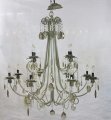 wrought iron crystal chandelier