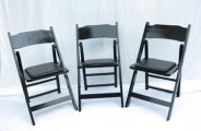 Black Padded Folding Chairs