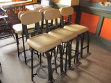 Leather & Steel Bar Stools