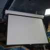 remote controlled electric drop down projection screen